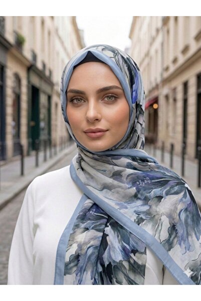 AYBORAS ÇİÇEK DESENLİ BAMBU RAMİ ŞAL