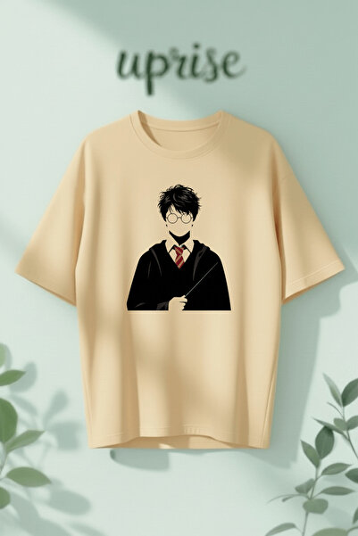 Vordevia Χάρι με τύπωμα Βαμβάκι lu oversized Μπλουζάκι