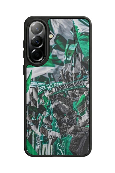 Aksel Kılıf متوافق مع هاتف سامسونج جالاكسي A57 مطبوع، أسود مطفي، سيليكون ناعم...