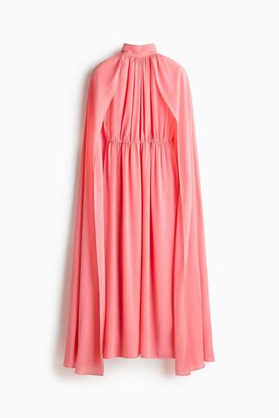 H&M Draped cape-detail dress