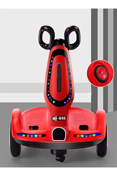 Rally سكوتر كهربائي للأطفال بأربع عجلات - محركان، أضواء LED وموسيقى، بطارية ق...