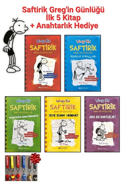 Epsilon Yayınevi Saftirik Greg'in Günlüğü 1,2,3,4,5 - İlk 5 Kitap Set + Anaht...