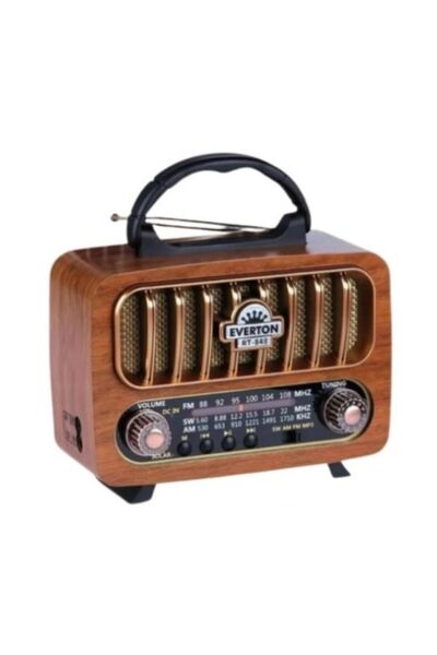 ataşbey RT-848 Şık Tasarım Klasik Retro Solar Enerji Nostalji Bluetooth/USB/S...