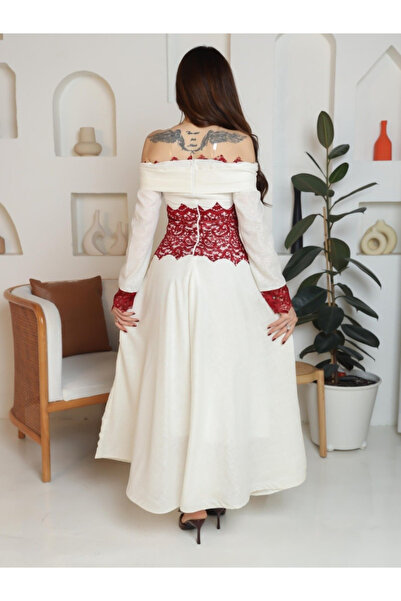 Buy Red & White Women's Dress  | Unlock Exclusive Coupons | Trendyol UAE  & KSA