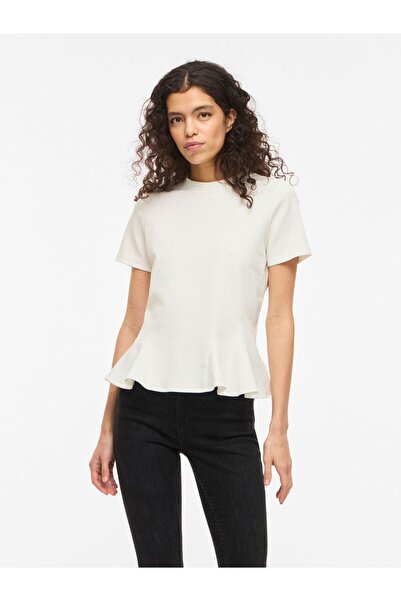 VILA Tričko VIVELMERA Schößchen