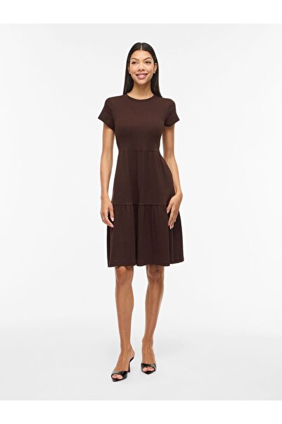 VILA Maxikleid VIHOLLIE Kurzärmeliges