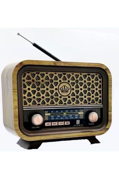 ataşbey RT-736 Klasik Görünümlü Retro Nostalji Bluetooth USB/Sd/ Radyo Mp3 Pl...