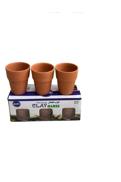DOUS ASL 180ml earthenware cup made from natural clay (108 cups per carton)