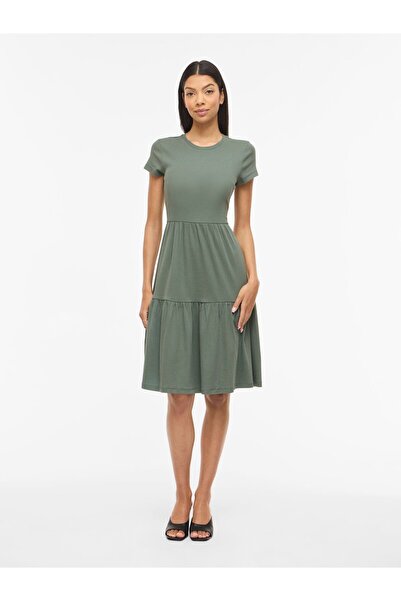 VILA Maxikleid VIHOLLIE Kurzärmeliges