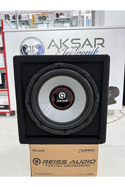 Reiss Audio Rs-UX12 Yer Kaplamaz Mini Kare Kabinli 1000Wat 250W Rms 30 Cm Sub...