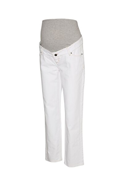 Mama Licious Umstandsjeans mit Straight Fit Gerade geschnitten Mittlere Taill...