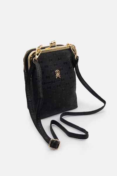 LikeMoon Women's Bag Strap Crossbody Black Patterned Casual Women's Bag