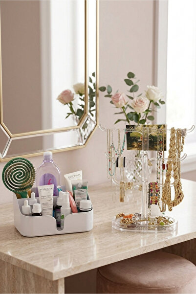 Higienox Olivia and Träd 2-Piece Makeup Organizer and Accessory Stand Set