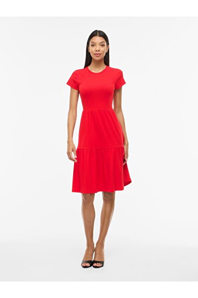 VILA Maxikleid VIHOLLIE Kurzärmeliges