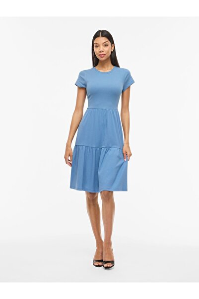 VILA Maxikleid VIHOLLIE Kurzärmeliges