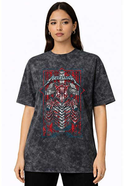 SEVBANO Tricou cu imprimeu Metallica Rock Metal Music Band, unisex, supradime...