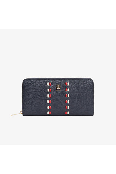 Tommy Hilfiger Icon Corp Kadın Lacivert Cüzdan