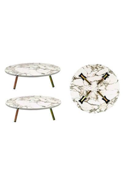 AZOZ MERCHLY Foldable Wooden Floor Center Table For Living Room 80cm