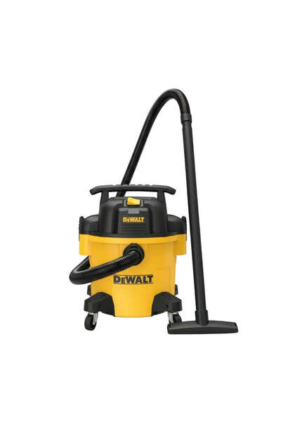 Dewalt مكنسة كهربائية بقوة 1050 واط للسوائل والجافة، سعة 20 لتر، لون أصفر وأسود