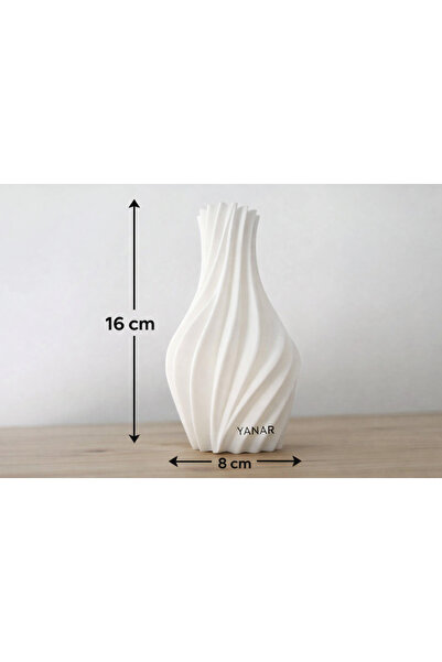 YANAR 3D DEKORATİF MODERN VAZO 16 CM