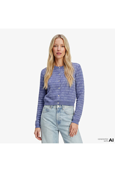 Tommy Hilfiger Dollar Kadın Mavi Triko