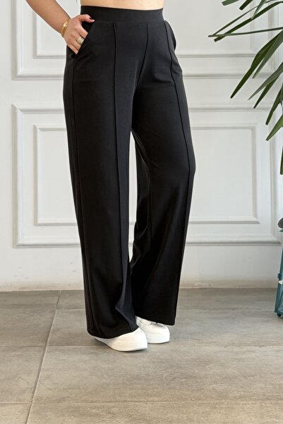 yb yağmur butik Cusătură cu nervuri pantaloni palazzo