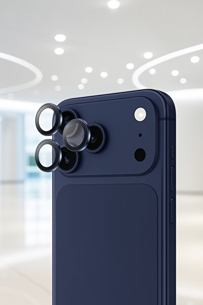 EskilikShop (SAFİR) SADECE İPHONE 17 PRO/PROMAX UYUMLU (SAFİR) Kamera Lensi K...