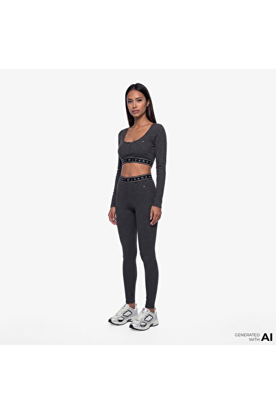 Tommy Hilfiger D3 Kadın Gri Tayt