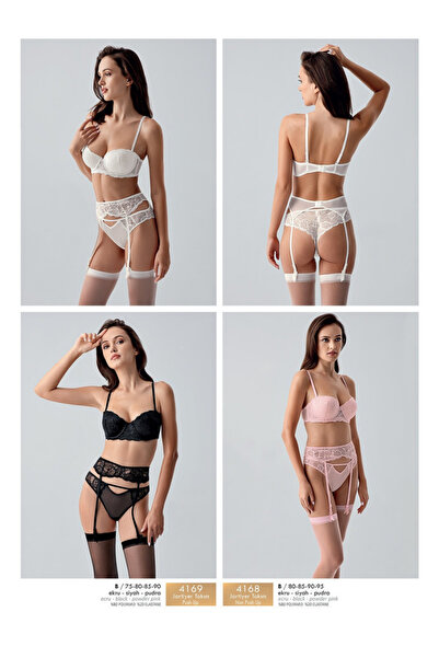 NEWBRA LINGERIE 4169- YARIM DESTEKLİ SOFT CUP JARTİYERLİ TAKIM