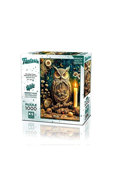 Ks Puzzle 20849 PUZZLE 1000 المدينة الصامتة التي يراقبها البومة