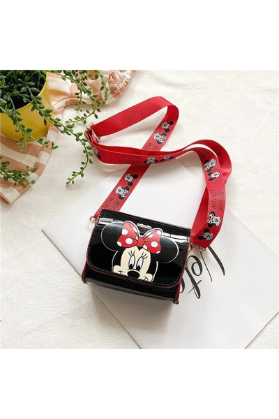 Choice3 Black Minnie Disney children's shoulder bag, crossbody bag, Mickey Mo...