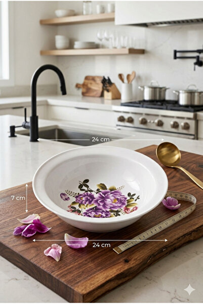 BİODATA Melamin Büyük Salata Meyve Kasesi 24x7 cm– Büyük Boy Servis ve Meze K...