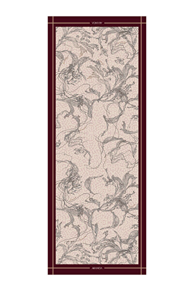 Arancia Burgundy 70X200 Modal Shawl