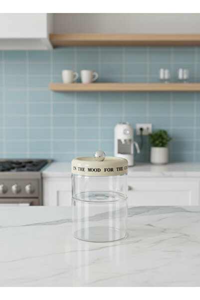 FARALYAHOME Vacuum Lid Layered Glass Jar 750ml / 600ml Organized Jar Storage ...