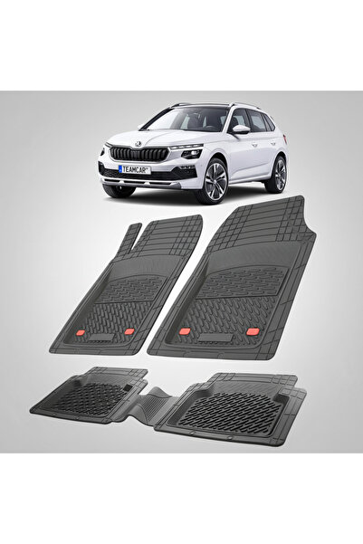 TEAMCAR Συμβατά πατάκια Skoda Kamiq I Facelift 2024-σήμερα | Μαύρα