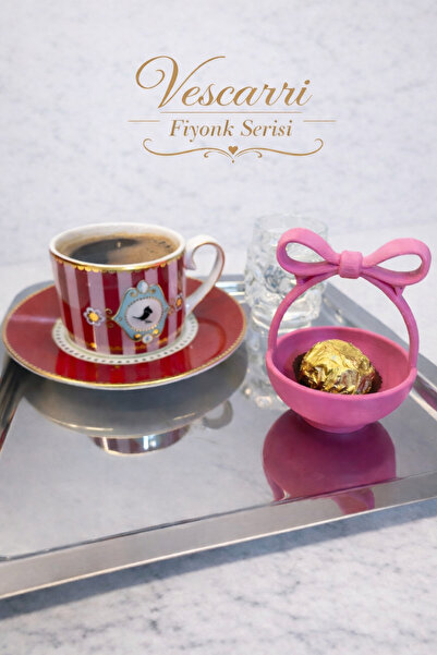 Vescarri 2’li Fiyonk Kahve Yanı Lokumluk – Zarif Mini Sunumluk