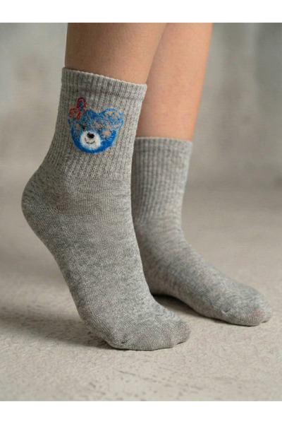 NESLİ ÇORAP SAKALLI KOLEJ DESEN YARIM KONÇ