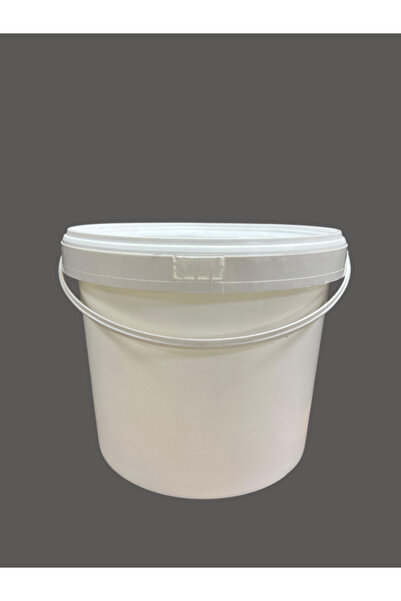 Saatistan 20 Litre Plastik Kova Seti – Beyaz, Çok Amaçlı ve Dayanıklı (5 Adet)