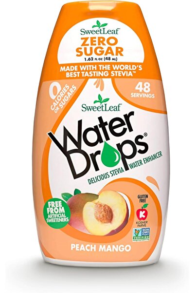 SweetLeaf قطرات ستيفيا بنكهة الخوخ والمانجو، 1.7 أونصة