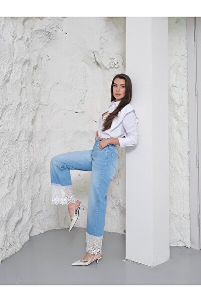 XBELLA DENİM ΒΙΕΝΝΗ - ΠΑΝΤΕΛΟΝΙ ΜΕ ΔΑΝΤΕΛΑ Δαντέλα ΛΕΠΤΟΜΕΡΕΙΕΣ