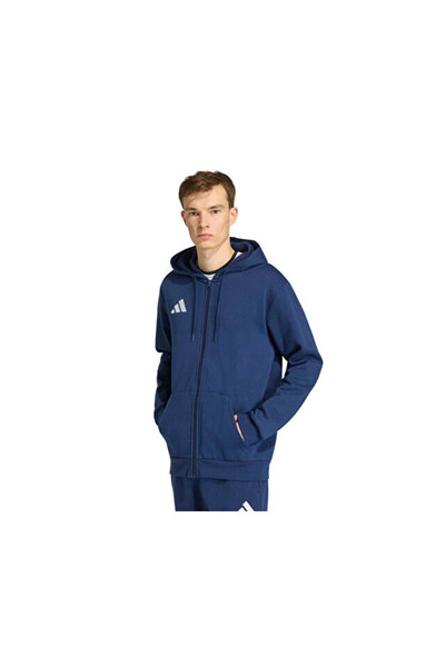 adidas Ent26 Fz Hood Men's Football Camping Jacket Kf5946 Navy Blue