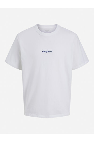 Jack & Jones Men Minimal Print Crew Neck T-Shirt