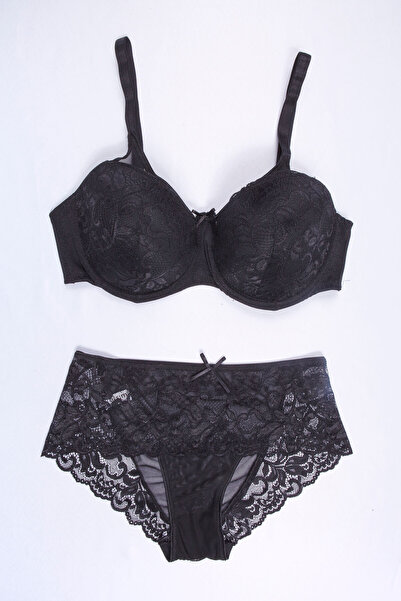 TILSIM UNDERWEAR B Cup Lace Piece Non-Padded Bra Set 410