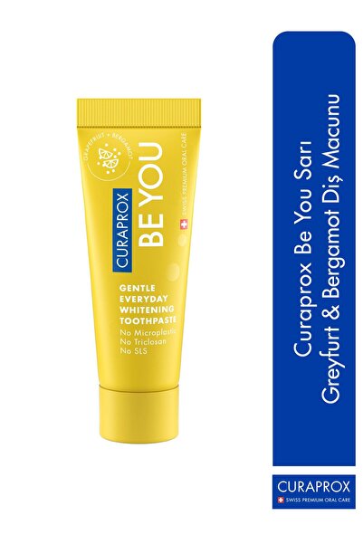 Curaprox Be You Sarı /Greyfurt&Bergamot Diş Macunu 10ml