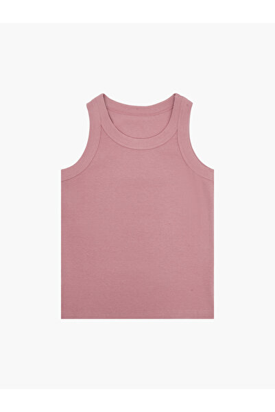 Styli سترة قطن مضلّع باللون الوردي الفاتح للبنات