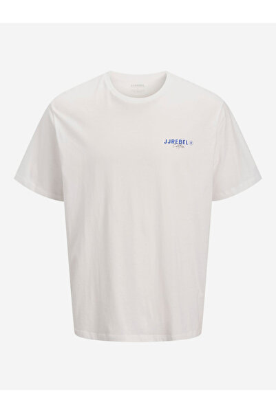 REBEL By Styli White Cotton Crew Neck T-Shirt