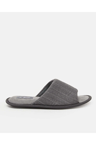 REDTAG Men Grey Solid Slippers