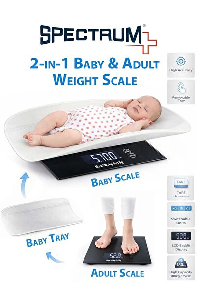 Spectrum ميزان رقمي 2 في 1 للأطفال والكبار