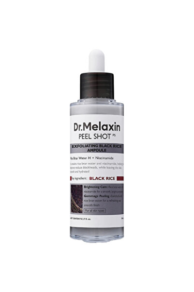 Dr.Melaxin Peel Shot Exfoliating Black Rice Ampoule Ser de fata exfoliant 80 ml