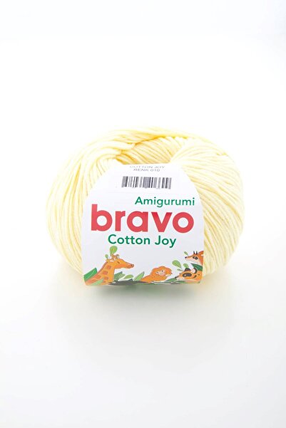 Bravo Cotton Joy - Svetao žuta 10 Amigurumi pređa za pletenje 50gr 165m
